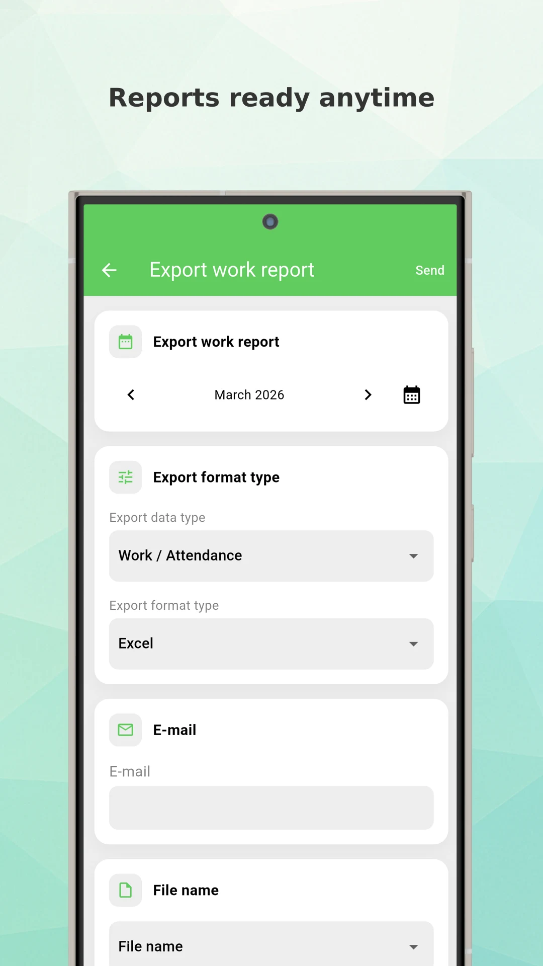 Working Timer - Timesheet screenshot