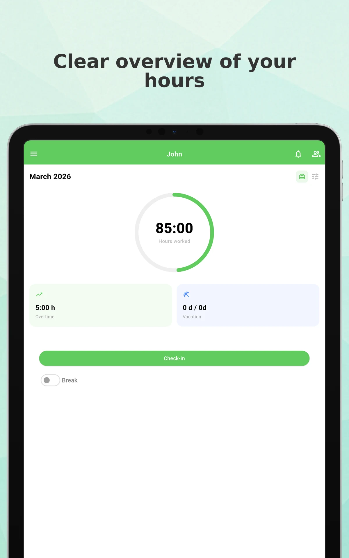 Working Timer - Timesheet screenshot