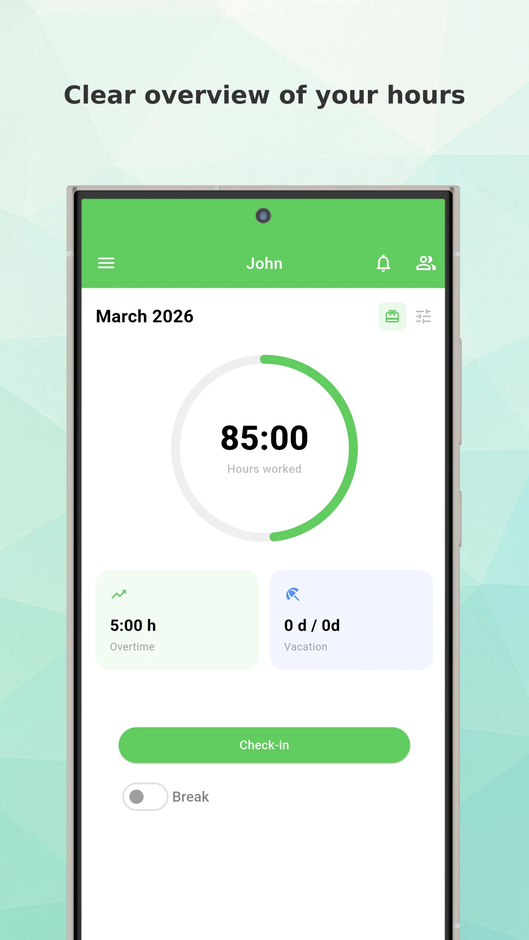 Working Timer - Timesheet screenshot