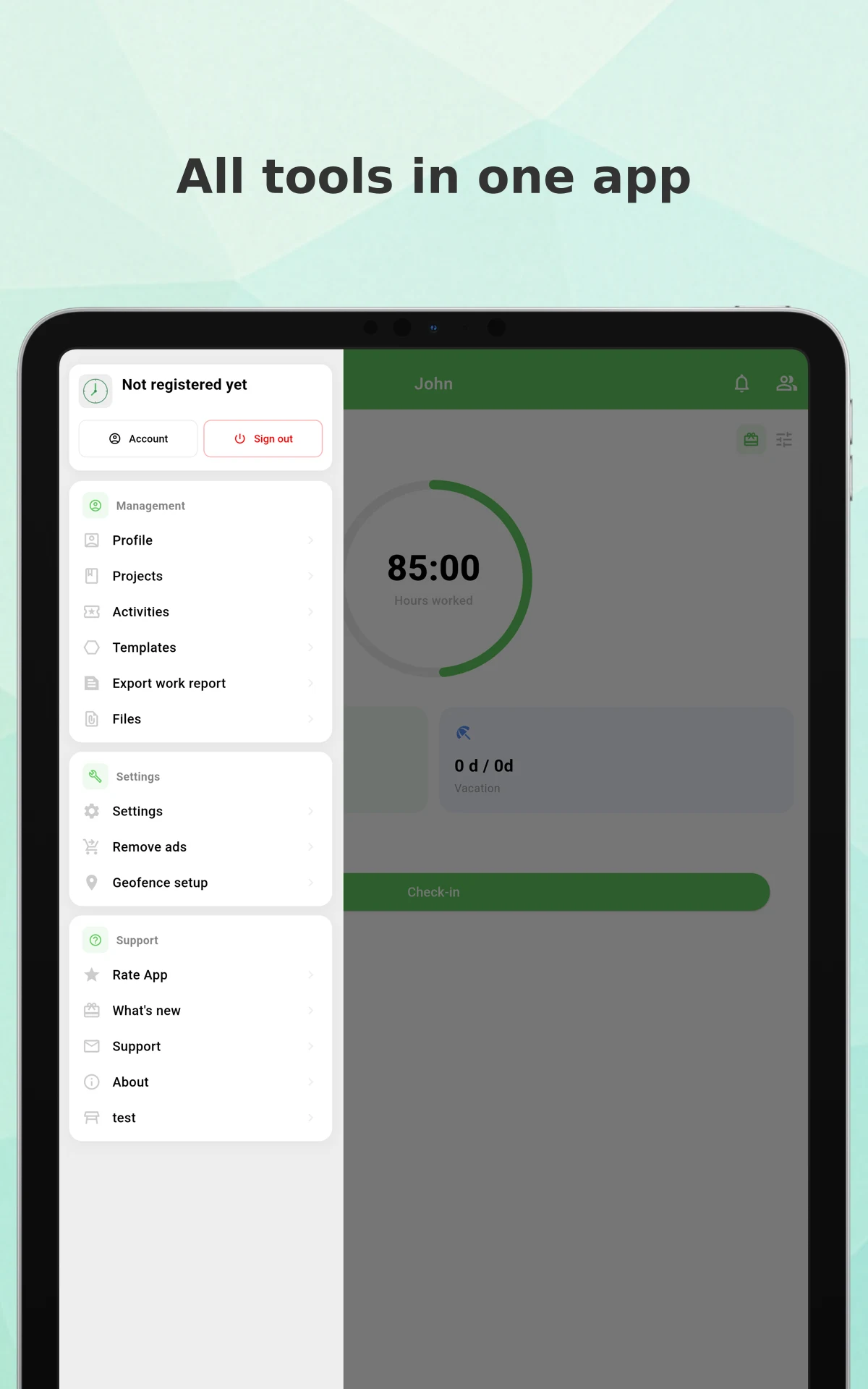 Working Timer - Timesheet screenshot